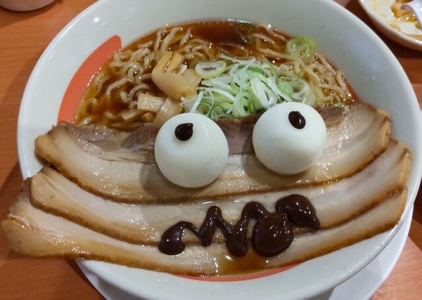 「らーめんに乗った妖怪雪見小僧840円 ・大盛100円」@幸楽苑 新西バイパス店の写真