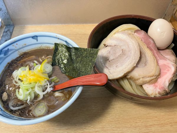 「特製つけ麺(中)」@中華そば つけ麺 村岡屋の写真