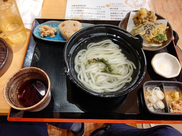 「Aランチセット(釜揚げうどん・小・醤油)990円」@水沢うどん 水香苑 高崎モントレー店の写真