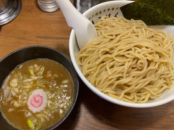 「梅香る煮干つけめん　特盛」@江戸前煮干し中華そば きみはん 総本店の写真