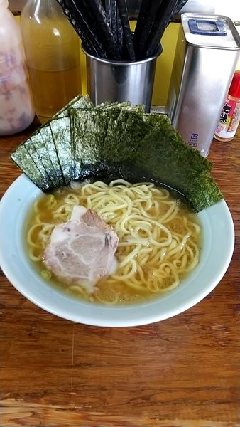「ラーメン　硬め　海苔まし」@まこと家の写真