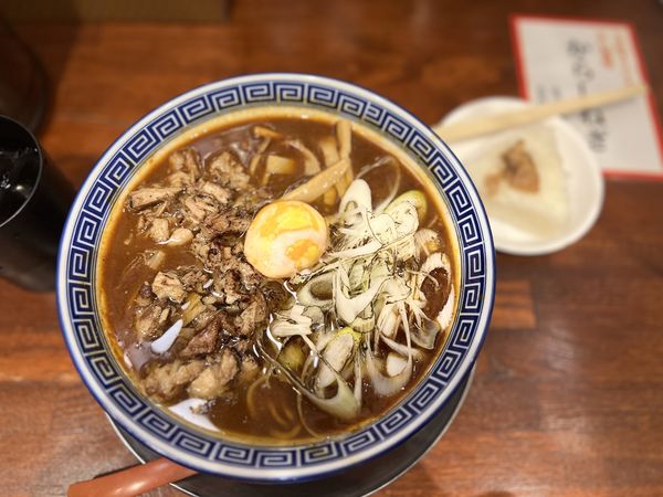 「冬季限定 江戸辛味噌らあめん 1200円＋サービスこむすび」@東京らあめんタワー 芝大門本店の写真