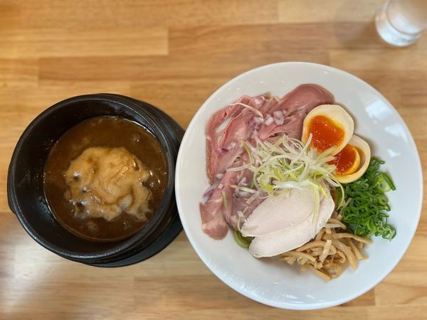 「特製魚介つけ麺 熱盛」@麺屋 美鶏の写真