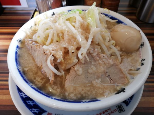 「塩ラーメン 並盛+味玉」@らーめん大 一宮店の写真