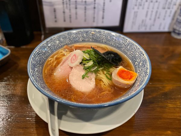 「【限定】「新醤油らぁ〜麺・昔」¥850」@支那そば屋 雅の写真
