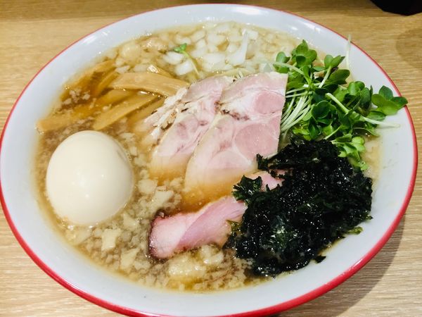 「特製中華そば(黒)【1100円】」@一番だしラーメン しんせんの写真