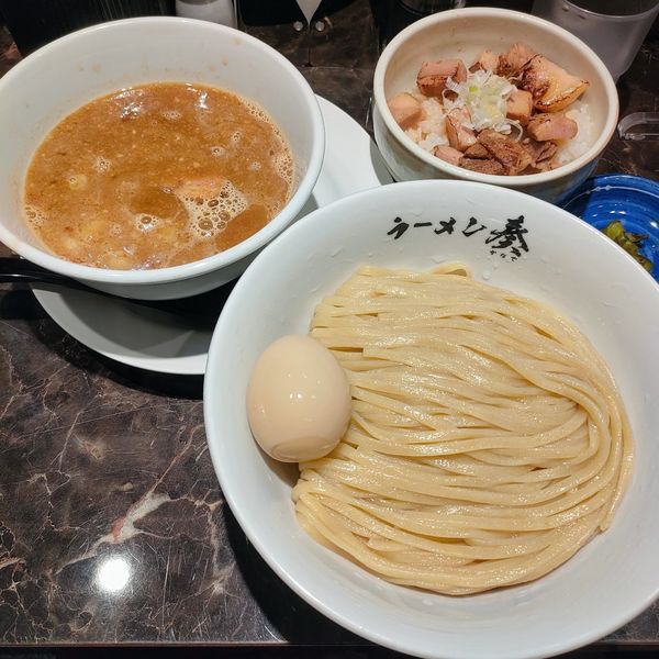 「魚介鶏つけ麺､半熟味玉」@ラーメン 奏の写真