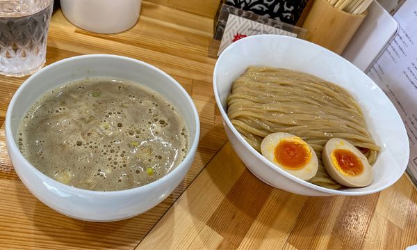 「桐白湯醤油つけめん ¥1,000 味玉 ¥150」@らーめん 桐麺 本店の写真