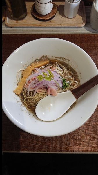 「水と煮干し」@つくばらーめん 鬼者語 -オニモノガタリ-の写真