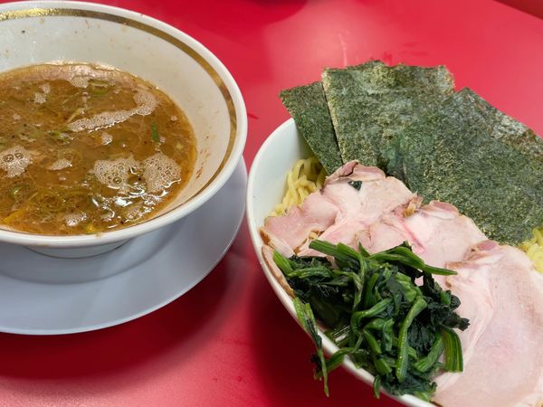 「チャーシューつけ麺 大盛」@家系ラーメン王道家直伝 との丸家 船橋店の写真
