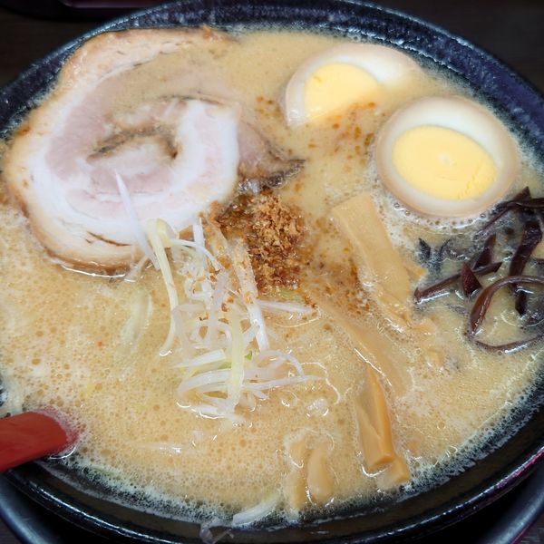 「みそとんこつ900円 煮たまご100円」@きむら屋の写真