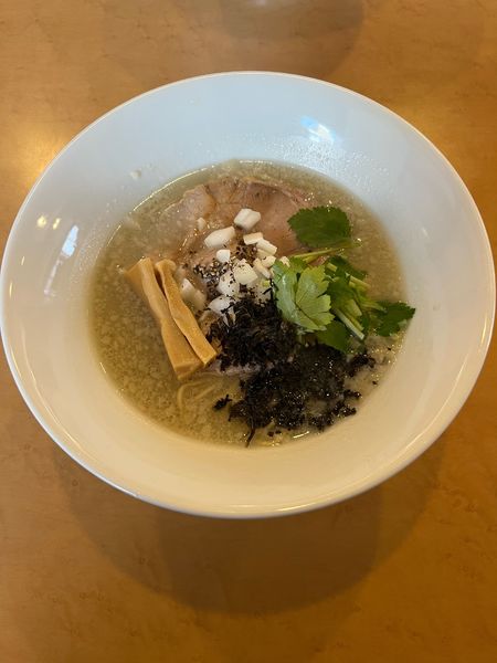 「カキ出汁の濃密潮そば 900円」@㐂九八～エキチカ～の写真