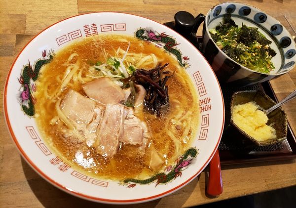 「中華そば ネギ豚飯(小)」@中華そば 天辺月の写真