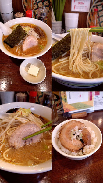 「『味噌らはめん (中盛)+ニンニク+バター』」@ラハメン ヤマンの写真