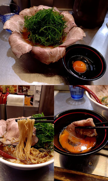 「12月限定『王道 背脂醤油 肉増し(¥1200)』」@麺創研 紅 国分寺の写真