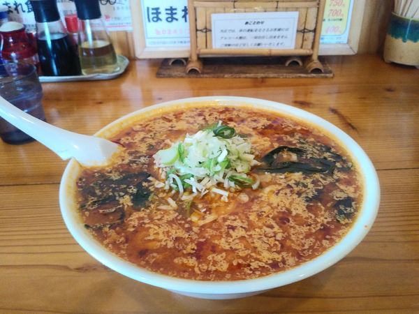 「坦々麺　辛め　大盛り　800+100円」@ほまれ食堂の写真