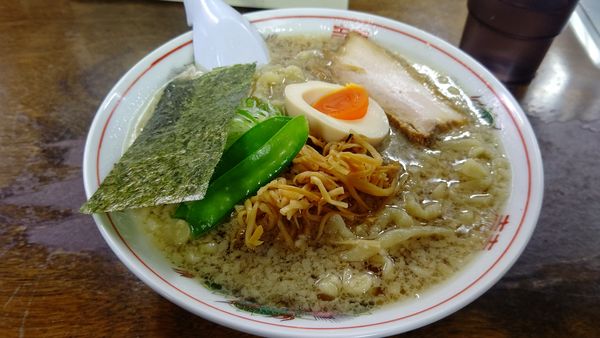 「朝ラー太麺６００円」@中華そば 太平楽 六丁の目店の写真
