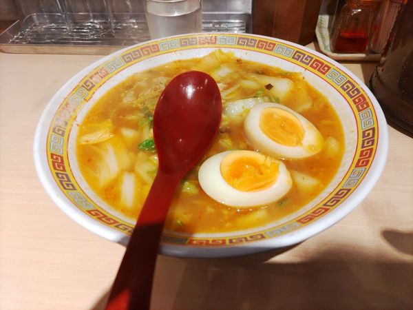 「スタミナラーメン並+味玉」@天理スタミナラーメン 近鉄奈良駅前店の写真