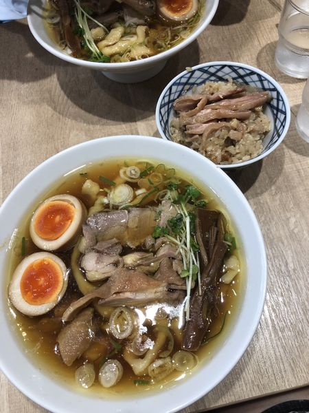 「親鶏中華そば(極太麺)」@手打 親鶏中華そば 綾川の写真