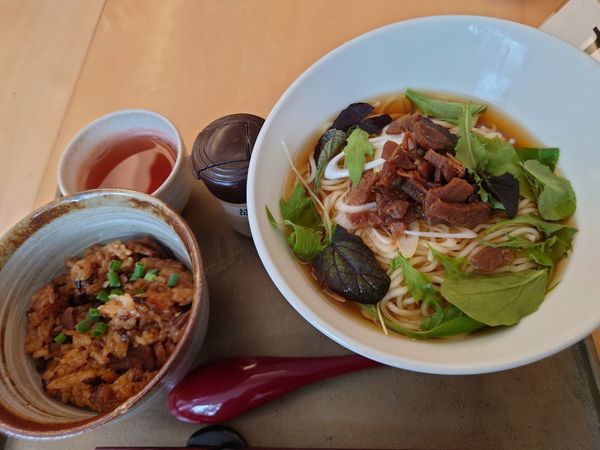 「春日の滋養 ラーメンセット」@春日大社 カフェ・ショップ 鹿音の写真