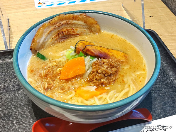 「甲州味噌らーめん炙り叉焼1枚」@蔵出し味噌 麺場 田所商店 談合坂サービスエリア店の写真