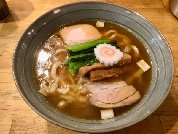「上だしそば(自家製麺変更)」@だしと麺 遊泳の写真