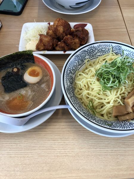 「肉そばつけ麺」@丸源ラーメン 大宮バイバス宮原店の写真