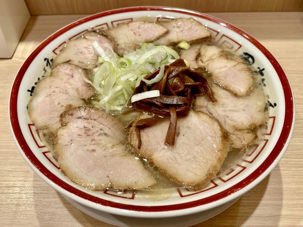 「アサヒスーパードライ小瓶 → 肉そば 大盛」@中華そば専門 田中そば店 武蔵境店の写真