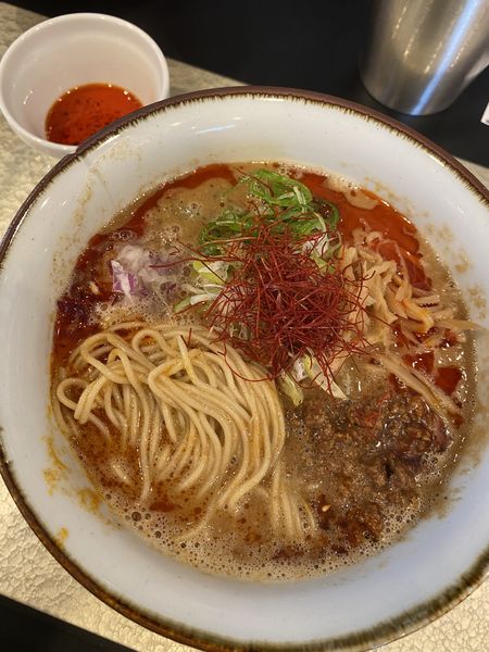 「限定 自家製芝麻醬ラー油の汁あり坦々麺 1100」@麺屋さすけ 本店の写真