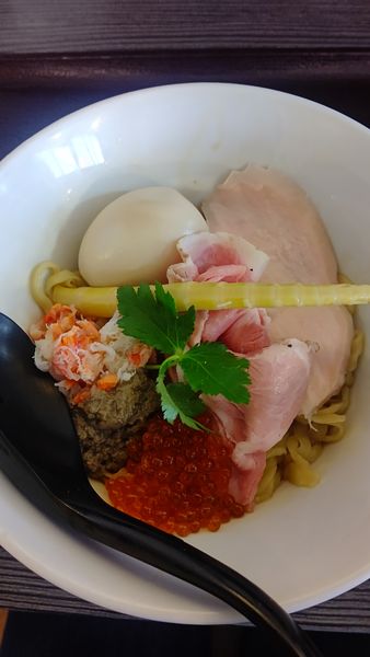 「特製カニソースの北海まぜそば　1000円」@麺匠えにしの写真