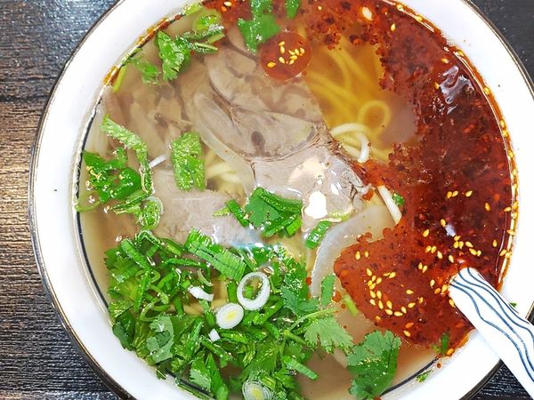 「蘭州牛肉面（二細）」@中國西北料理 蘭州・牛肉麺 一盛の写真