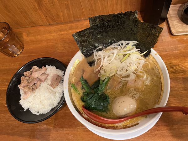 「特製ラーメン　ライス」@麺家 龍～Ryo～の写真