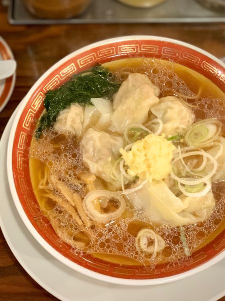 「生姜雲呑麺」@広州市場 西新宿店の写真