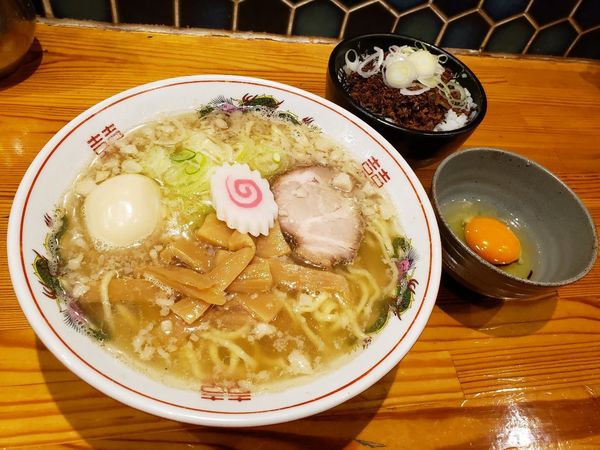 「塩 味玉 さば節卵かけご飯」@ユース軒の写真