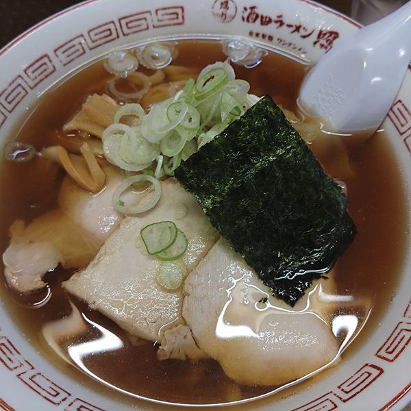 「ワンタンメン太麺780円」@酒田ラーメン 照月の写真