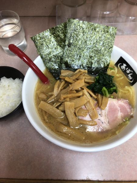 「メンマラーメン」@横浜ラーメン あばん 上尾西口駅前店の写真