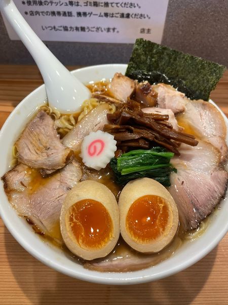 「しょうゆチャーシューメン＋味玉＋小ライス」@オランダ軒の写真