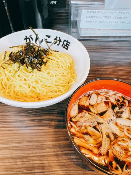 「和風正油つけめん 2玉」@元祖一条流がんこ 総本家(二代目)の写真