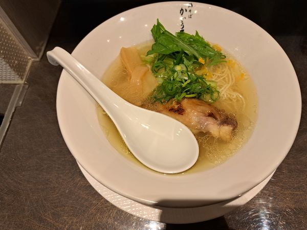「あっさり鶏そば」@鶏そば かぐら屋 上野御徒町店の写真