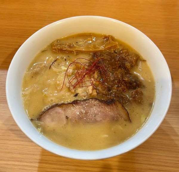 「味噌らーめんどて焼き入り（1200円）」@RAMEN ガモウスマイルの写真