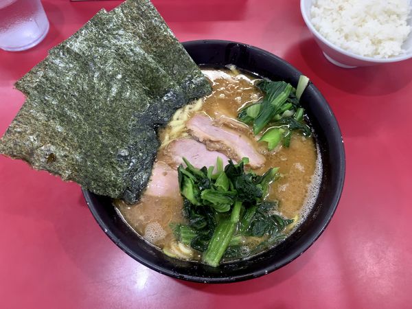 「チャーシューメン並1,000円＋ライス120＋青菜増し100」@杉田家 千葉祐光店の写真