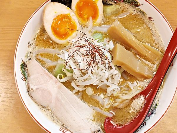 「味玉付味噌らぁめん」@ゑぞ食堂の写真