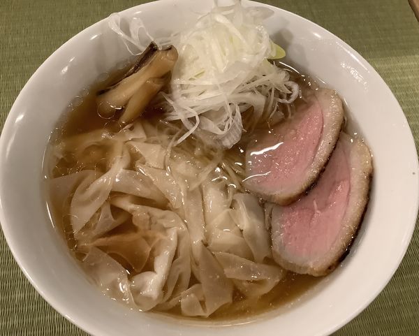 「雲呑麺」@らーめん 鴨and葱の写真