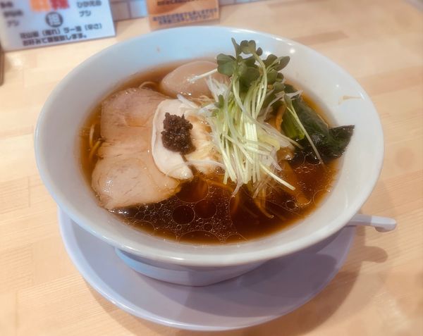 「ポルチーニ香る味玉中華（￥1000）」@メンドコロ天鳳の写真