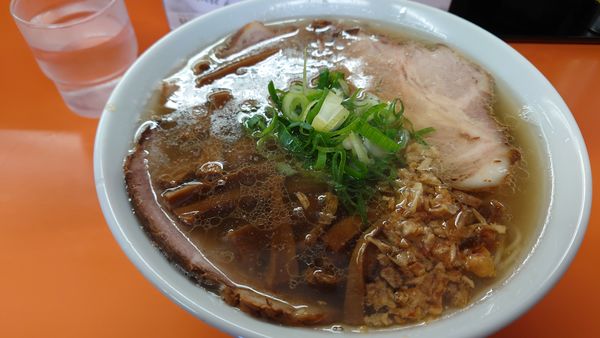 「チャーシュー麺　（塩）メンマ　¥1200＋¥100」@支那そば あおばの写真