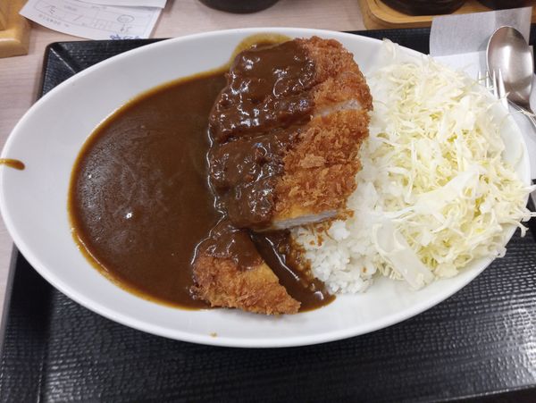 「ロースカツカレー竹913円(創業祭で605円)」@かつや 南柏店の写真