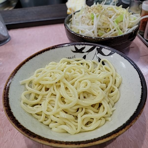 「もりそば小麺カタメ塩変更野菜」@所沢大勝軒の写真