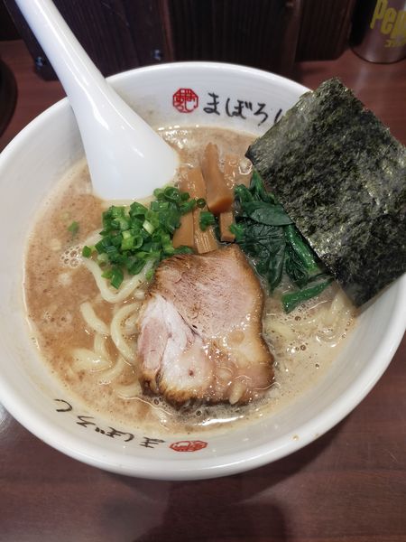 「らーめん」@豚骨醤油らーめん まぼろしの写真