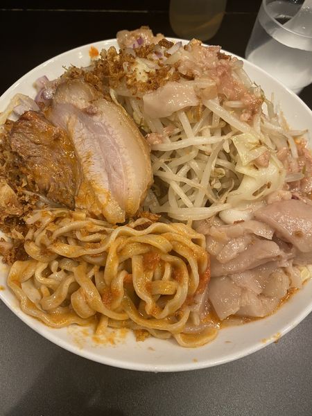 「限定 あめりけーぬ+豚1枚 1200+150」@豚風。の写真