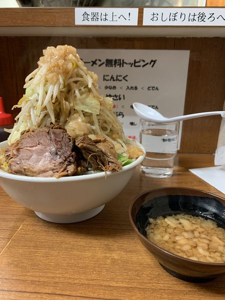 「ラーメン、野菜増し、アブラ増し」@ラーメンの店 どでん 北浦和店の写真
